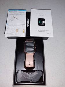 lot 4968 image: Willful Smart Watch For Android Phones In Powder Pink In Box