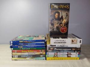 lot 4981 image: Lot of Various DVDs and Lord of the Rings VHS