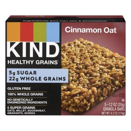 lot 96288 image: Kind Healthy Grains Cinnamon Oat 5 GRANOLA BARS exp 1152021