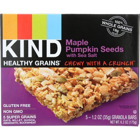 lot 96303 image: Kind Maple Pumpkin Seeds GRANOLA BARS exp 1222021