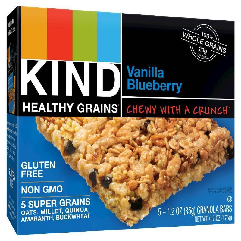 lot 96313 image: Kind VANILLA BLUEBERRY GRANOLA BARS, exp 1142021