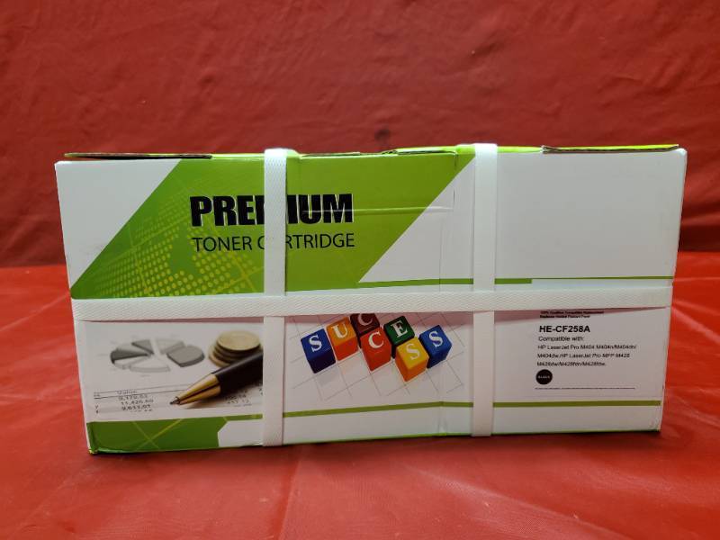 lot 59750 image: Lot Of 2 Toner Cartridge Cf258a Lacer Jet Pro M404 N Dn Dw Mfp428 He-cf258a