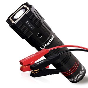 lot 28987 image: 18-in-1 CarAIDE 3X Multi-Tool 12V1000A Jump Starter with 8000mAh Power Bank, Compact Emergency Tools, Alarm, Mega Flash Light and Ergonomic Design