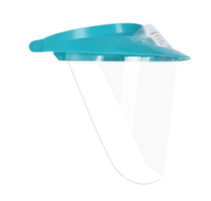 lot 28943 image: i VISOR DISPOSABLE VISOR SHIELD KIT BLUE