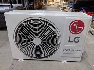 lot 2 image: LG 12,000 BTU 17 SEER Ductless Heat Pump Air Conditioner Condenser (NEW AND UNUSED)