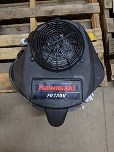 lot 9 image: Kawasaki FR730V 726cc 24 HP OHV V-Twin Electric Start Vertical Engine, 1-18 x 108.8mm Crankshaft (NEW AND UNUSED)