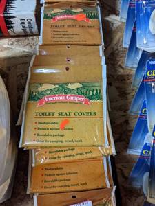 lot 14 image: (97 packs) American Camper Toilet Seat Covers