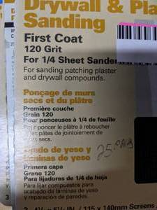 lot 36 image: Drywall And Plaster Sanding Sheets