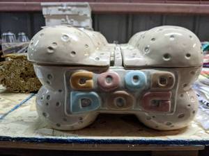 lot 63 image: Decorative Dog Treat Jar