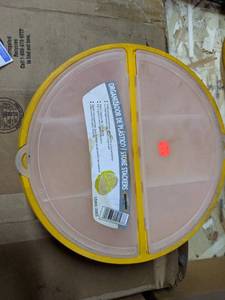 lot 100 image: (4) Plastic Storage Stackers
