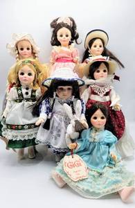 lot 7026 image: (7) Vintage Effanbee Dolls - GiGi, Gretel  more