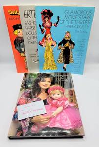 lot 7038 image: Marie Osmond 15 Years of Friends Doll Book, (3) 1970s Paper Doll Books  Marie Osmond Doll Necklace
