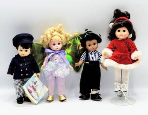 lot 7045 image: (3) Madame Alexander Dolls - Little Rascals Buckwheat, Laurie Little Men & Butterfly Queen  Vogue Dolls Ice Skater