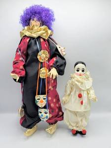 lot 7054 image: Faith Wick Elegante Dolls by Dakin PIP Clown Doll  1973 Effanbee Clown Doll