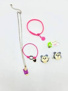 lot 7076 image: (5) Piece lot - Mickey Mouse Ears bracelet that says Have Faith  more