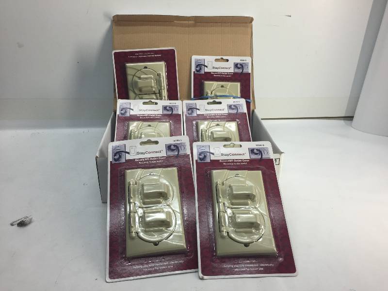 lot 1084 image: Lot of 6 StayConnect DecoraGFI Outlet Cover
