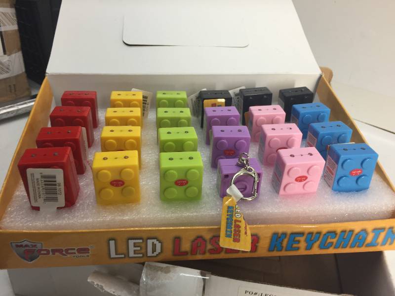 lot 1111 image: Lot of 24 NEW Lego LED Keychain
