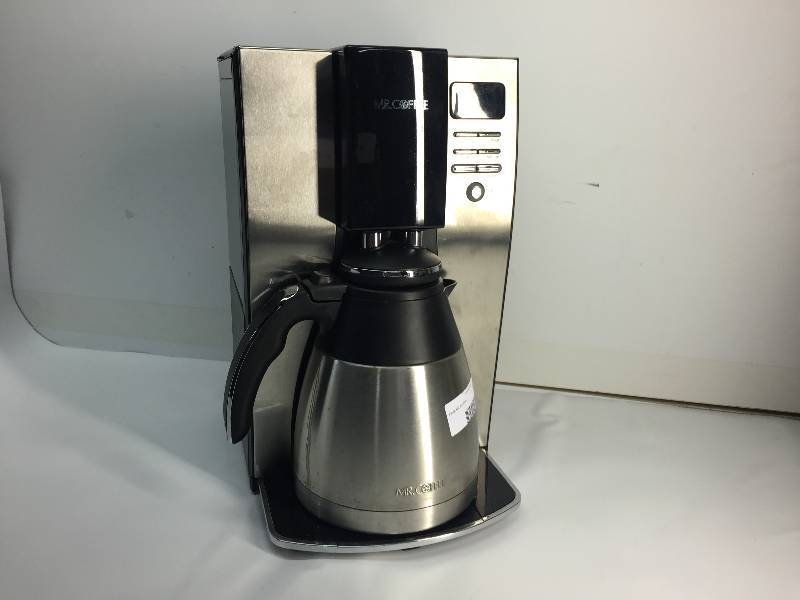 lot 1168 image: mr coffee maker stainless steel used