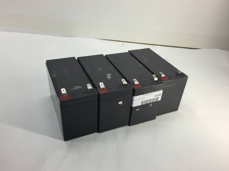 lot 1116 image: lot of 5 B.B Battery  ( HR9-12) VELA Rechargable Battery