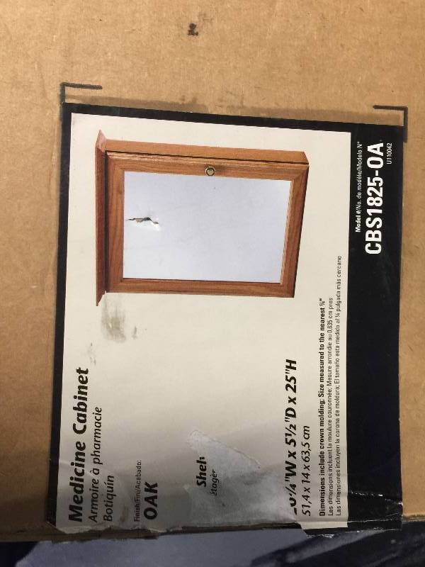 lot 1125 image: NEW Medicine Cabinet