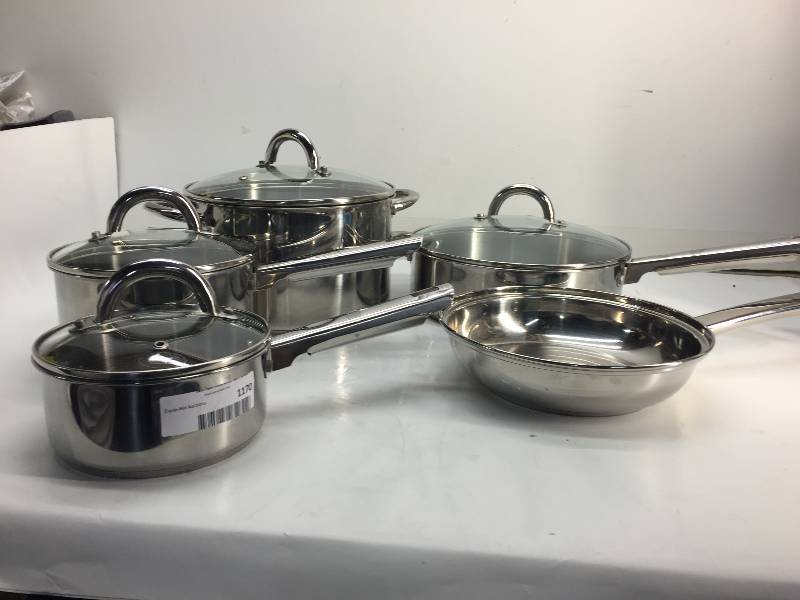 lot 1170 image: lot of pans and pots