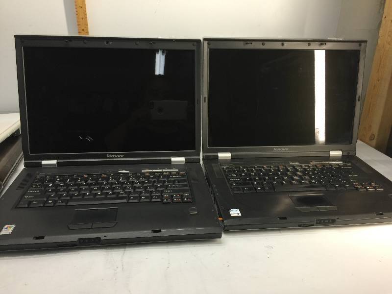 lot 1019 image: Lot of 2 Lenovo laptops fixer uppers (type 0768-12u )