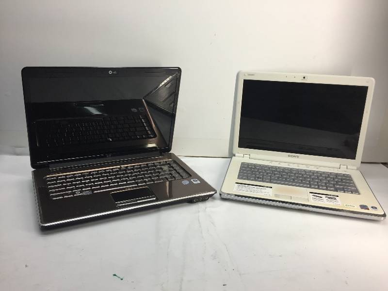 lot 1018 image: lot of 2 untested laptops - noblis - sony missing parts