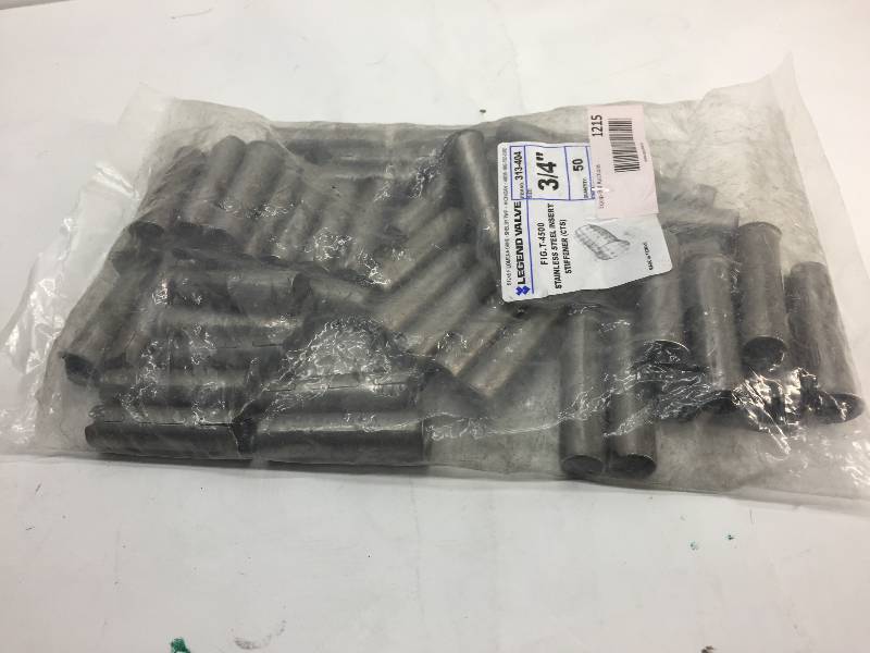 lot 1215 image: lot of 50 legend valve fig T-4500 stainless steel insert