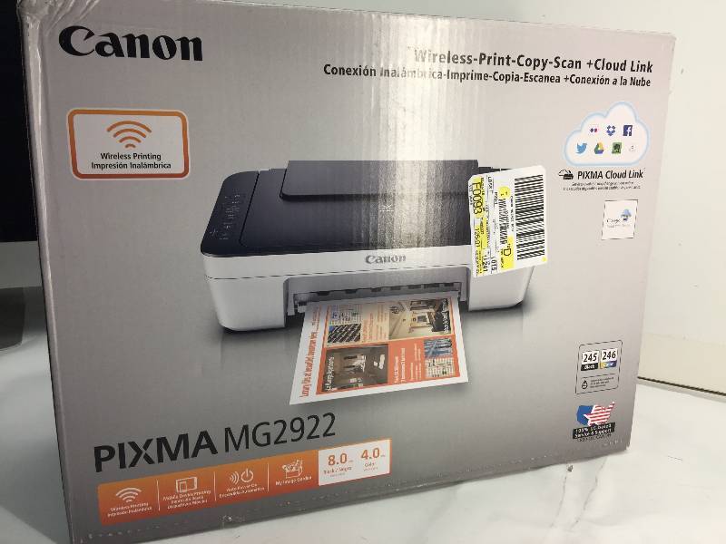 lot 1034 image: canon pixma mg2922 (ink included)