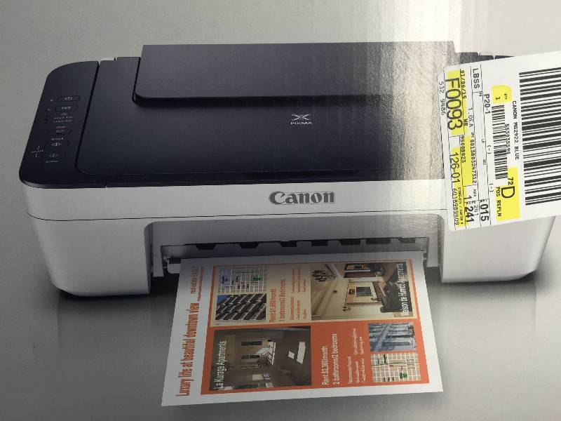 lot 1161 image: canon pixma mg2922 (no ink included)