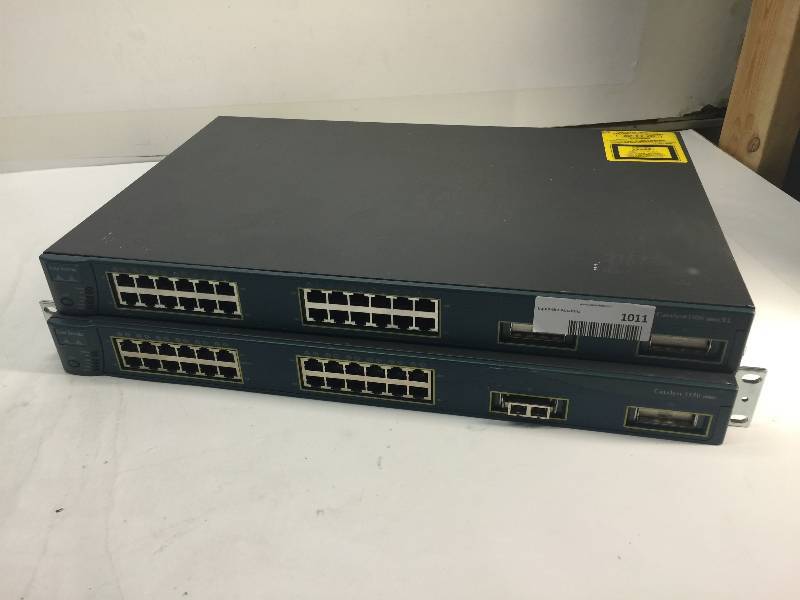 lot 1011 image: lot of 2 networking devices (cisco)