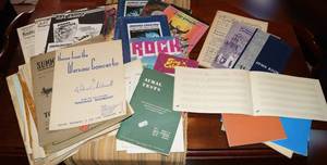 lot 5093 image: Large Lot of Vintage Sheet Music - Contemporary - Blank Music Books and More BBC Radio