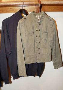 lot 5121 image: High Style Womens Jacket size M & Black Hoodie Size Large -Hanes