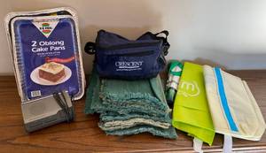 lot 5144 image: Kitchen  Grocery Shopping Lot - & Weather Radio - Place Mats and More