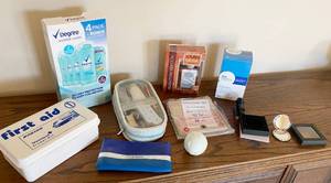 lot 5146 image: Personal Care Lot All Items NEW First Aid, Deodorant, Bath Bomb, Compact Mirror, Pedicure Kit WOW