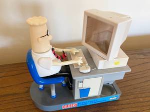 lot 5152 image: Vintage Dilbert M&M Electronic Candy Dispenser