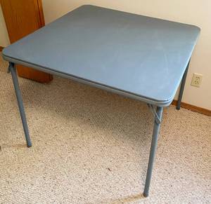 lot 5166 image: Folding Card Table - COSCO - Nice top 34x34x28 tall