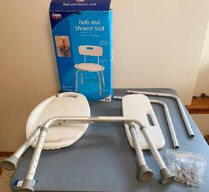 lot 5167 image: Carex Bath and Shower Seat - Like New with Original Box