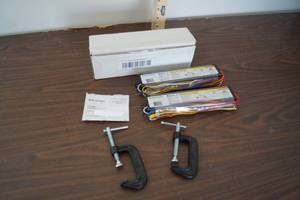 lot 5276 image: Lot of 2 NIB Electronic Ballast B234SR120M-A and 2 C-Clamps - So handy