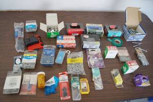 lot 5021 image: BIG LOT of Handymans Hardware Findings - Screws, Nuts, Bolts, Washers, Tacks and more