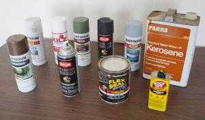 lot 5029 image: Flex Seal, Goof Off, Kilz and Spray Paint - See pics