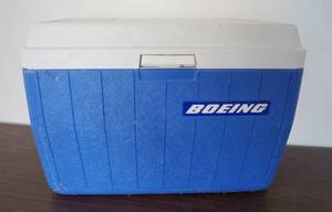 lot 5043 image: Coleman Cooler featuring BOEING - Nice and Clean and like new inside - No smells