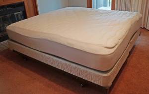 lot 5196 image: King Sized Bed with Mattresses and Bed Frame - Super Clean House, non-smoking, no pets, no pests