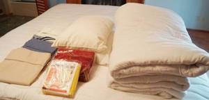 lot 5203 image: Various Bedding See pics - From a Clean home. Smoke, Pest and Pet Free Home