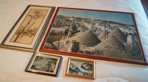 lot 5207 image: Lot of 4 Decorative Pictures - Creation of Adam, Birth of Venus and more. All nicely framed.