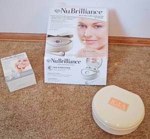 lot 5213 image: Beauty Kits - NuBrilliance Microdermabraison System (in original box) and IGEA Kit. All look very nice and used very little if at all.