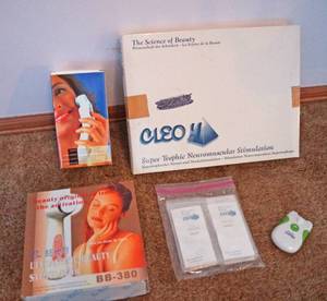 lot 5214 image: Beauty Kits - Neromuscular Stimulation - Ultrasonic - Roto Clipper - many items new in package