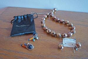 lot 5221 image: Very nice EarringsNecklace Set from Aspen Traders and another Neat Designer Pair of Ear Rings.
