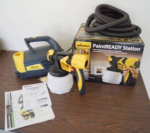 lot 5229 image: WAGNER Paint Ready Station Paint Sprayer - w original box. Used only once w all papers