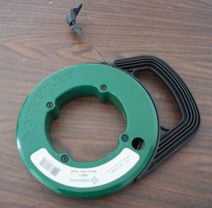 lot 5232 image: Steel Fish Tape - 65 foot - GREEN LEE&nbsp M# 438-5 - Gone Fishing